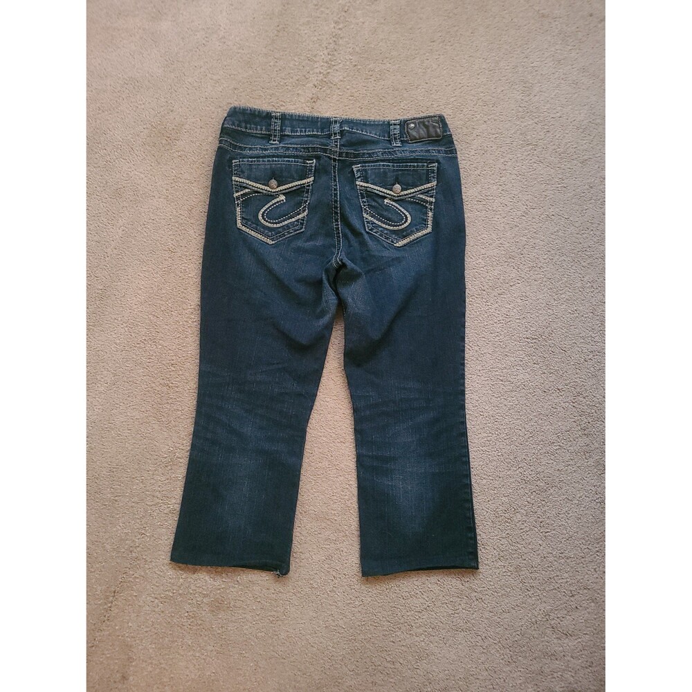 Silver Jeans Women's Blue Cropped Jeans